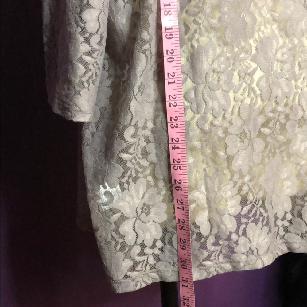 In soft pink color Lace Cardigan - Picture 6 of 8